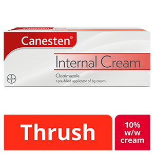 Thrush treatment vaginal cream: Canesten Thrush Internal Cream 