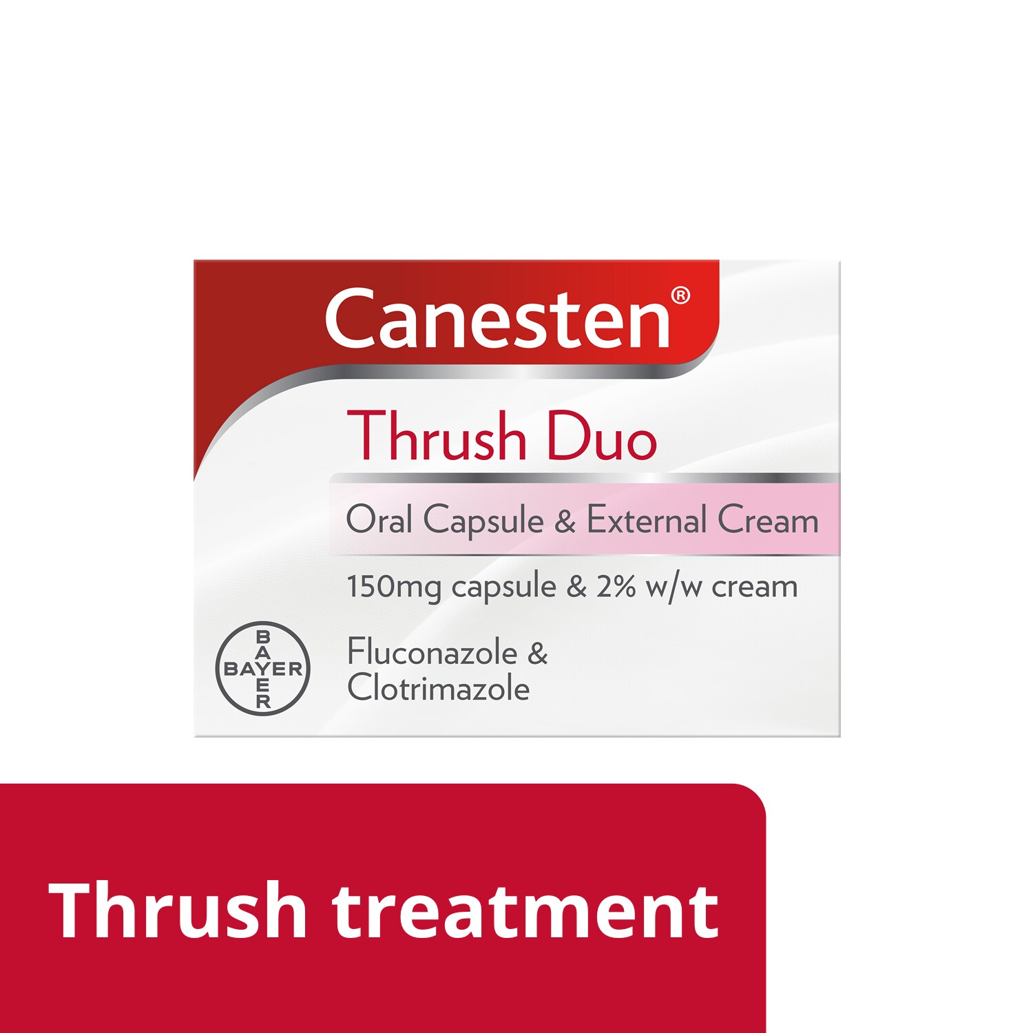Thrush treatment 2 in 1, Canesten Thrush Duo Oral Capsule and External Cream