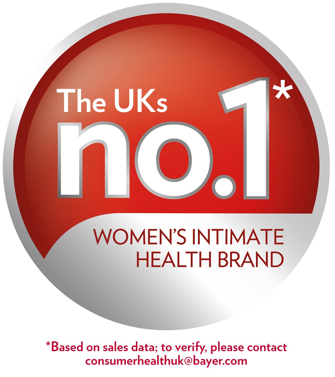 Canesten badge: Canesten UK’s no.1 Women’s Intimate health brand